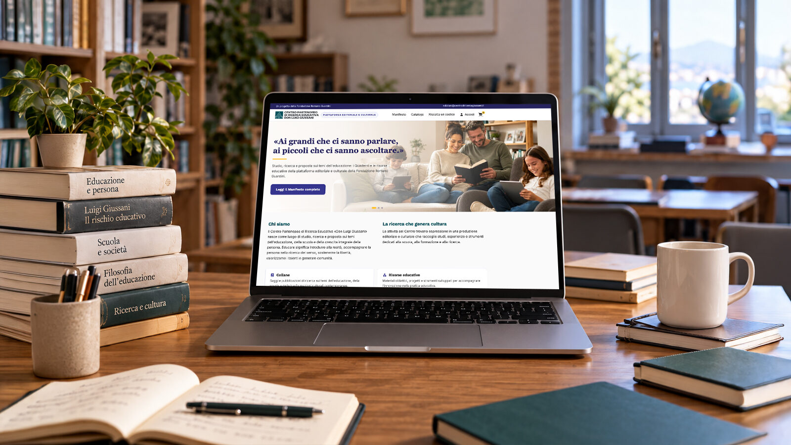 Centro di Ricerca Educativa Don Luigi Giussani &ndash; il sito su desktop