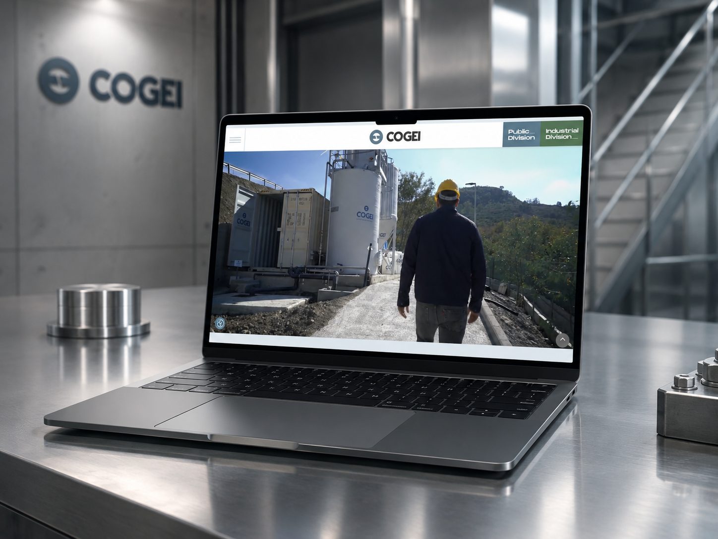 COGEI &ndash; il nuovo sito web su desktop