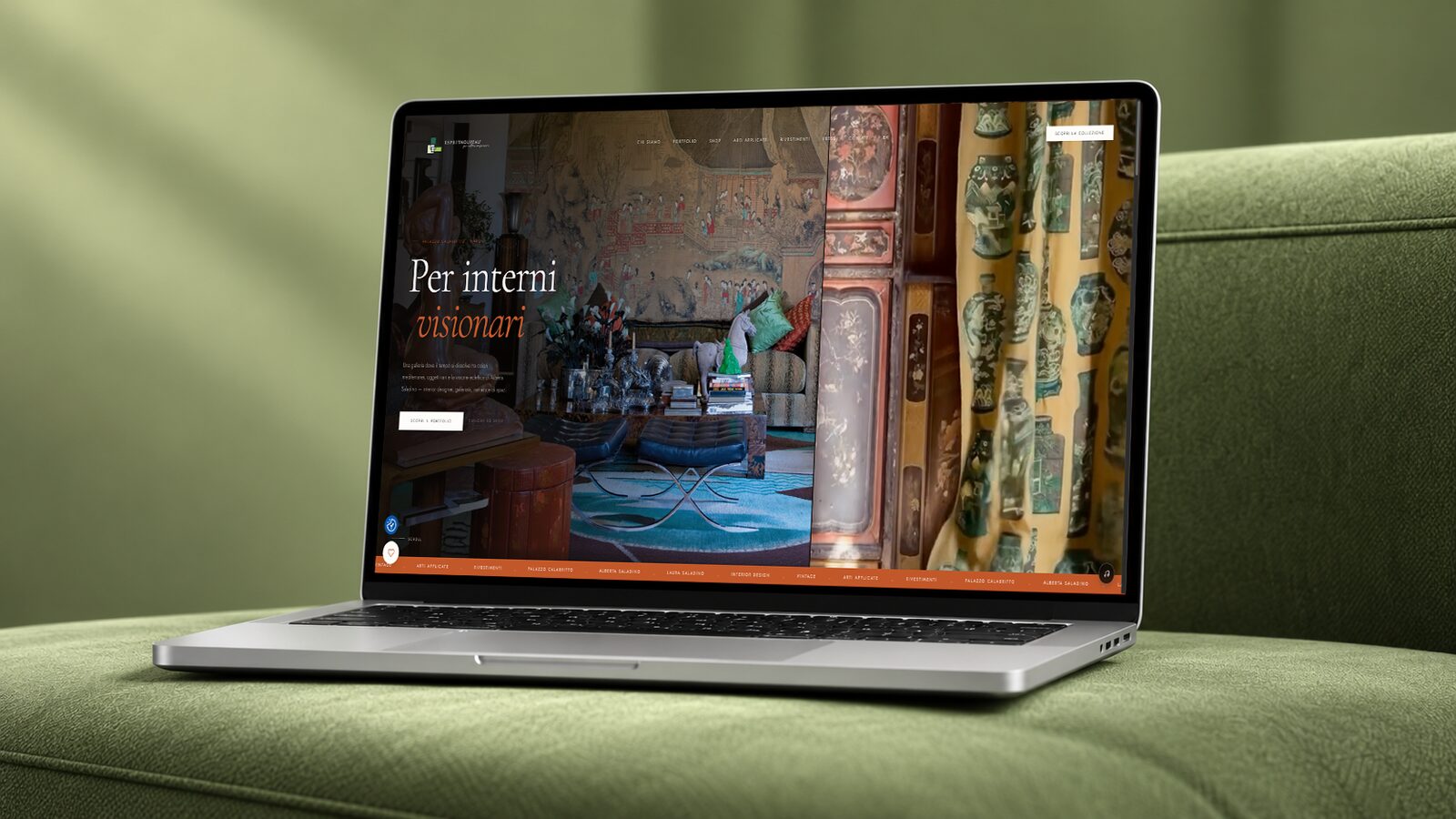 Esprit Nouveau &ndash; il nuovo sito web su desktop