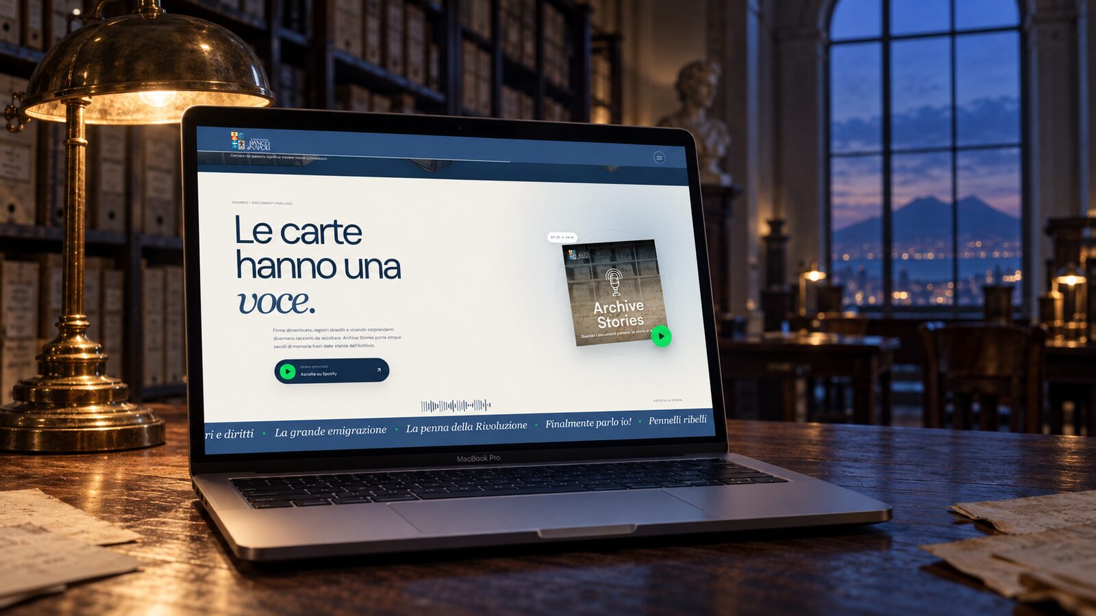 Fondazione Banco di Napoli &ndash; il nuovo sito dell&rsquo;Archivio Storico su desktop