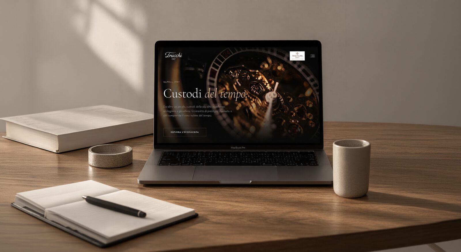 Trucchi Orologeria &ndash; il nuovo sito web su desktop