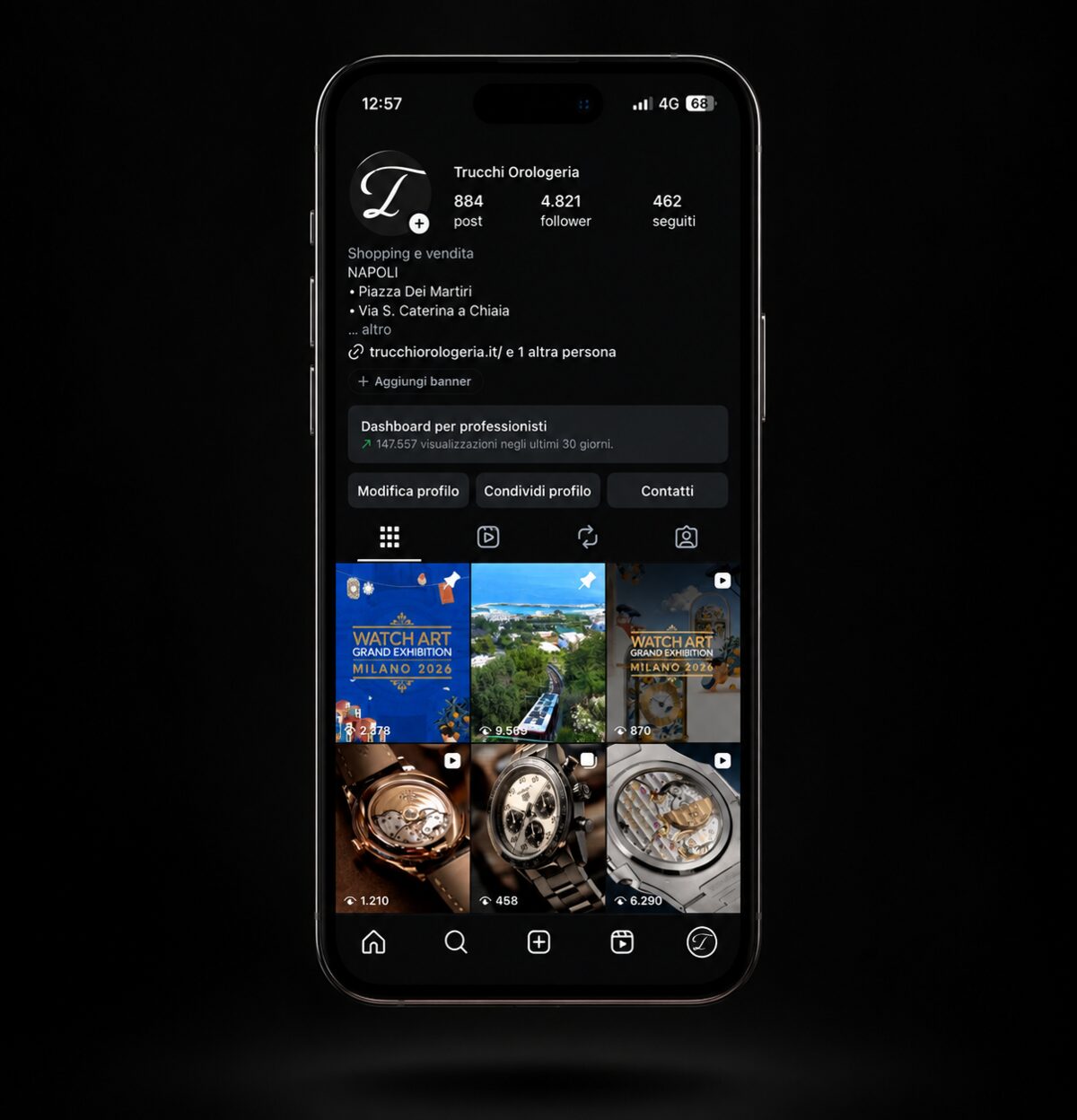 Trucchi Orologeria &ndash; profilo Instagram